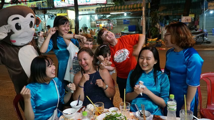 family friendly tour in vietnam scooter moped bike tour ho chi minh city food after dark vespa adventures back of the bikes street food tour traveling with family 